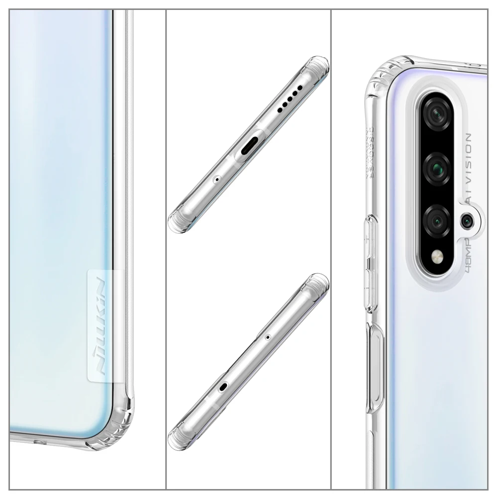 ТПУ Чехол для Huawei Honor 20 Pro 20S Nova 5T Nillkin Nature прозрачный мягкий силиконовый
