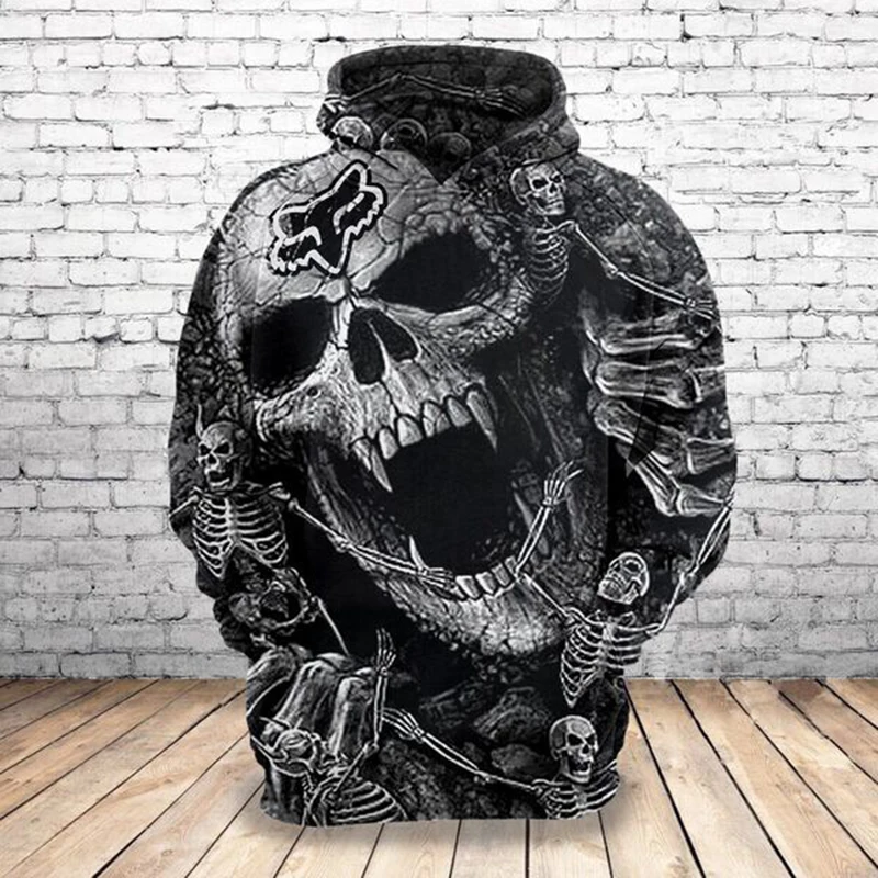 الجمجمة جديد 3d هوديي الجمجمة جديد 3d هوديي