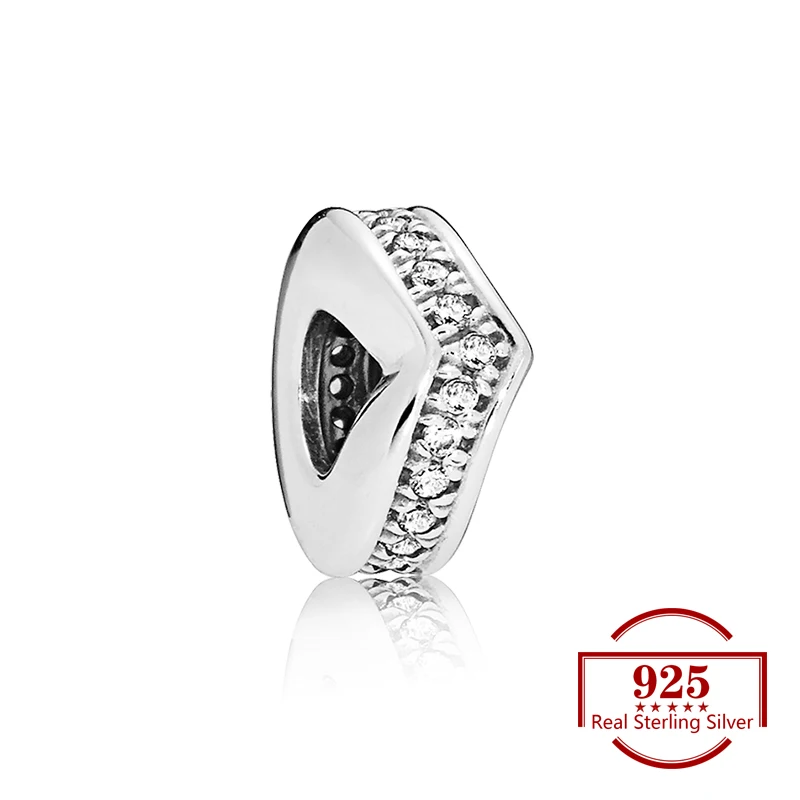 

Heart-shaped Zircon Septa Charms Diy Beads Fits Original Charm 925 Sterling Silver Bracelet Women Trendy Jewelry Lover Gife Gift