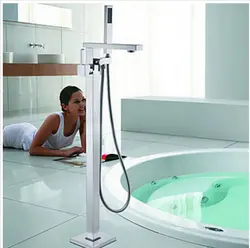 Бесплатная доставка напольный ванной кран ванна на ножках-лапах фильтр Ванна Отдельно стоящий душ опрыскиватель 002