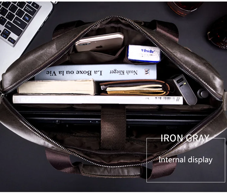 Мужской портфель из натуральной кожи, сумка прочная на молнии, деловая сумка на плечо, сумка для ноутбука, модный бренд Bandolera Hombre, высокое