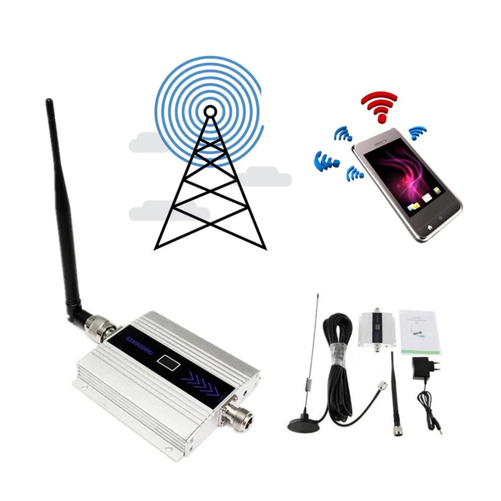 Малый размер сплав lcd GSM 900MHz мобильный повторитель сигнала для сотового телефона усилитель сотовой связи повторитель устройства