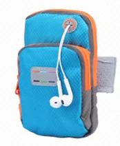 Новинка, сумка для мобильного телефона для бега, бега, спортзала, спортивная сумка на запястье, сумка на руку, водонепроницаемая Нейлоновая Сумочка для фитнеса - Цвет: Синий цвет