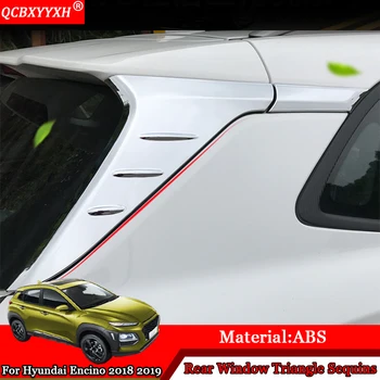 

QCBXYYXH Car Styling ABS Car Rear Window Triangle Sequins Auto Sticker Decoration Accessories For Hyundai Kona Encino 2018 2019