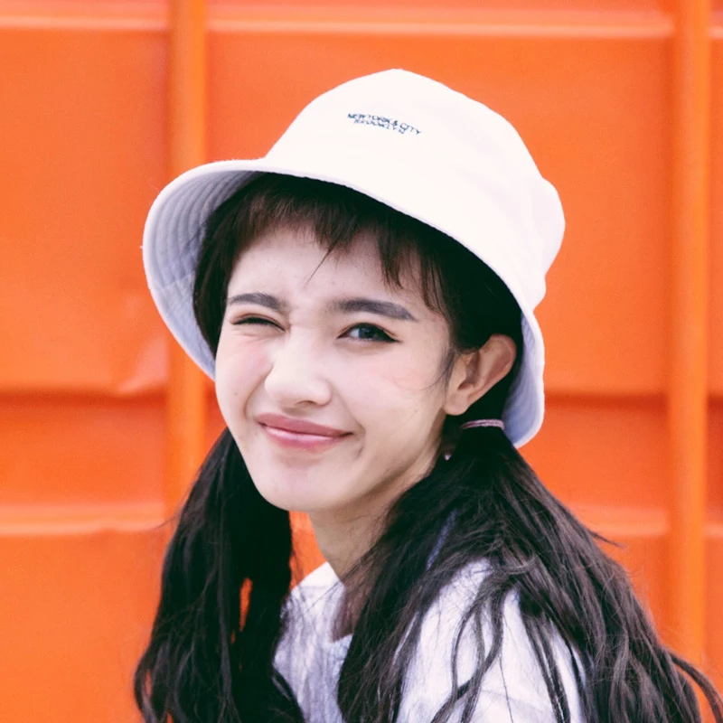 Шапки-ведерки женская уличная Harajuku с вышитыми буквами Harajuku Рыбацкая шляпа в японском стиле универсальная женская летняя обувь для отдыха