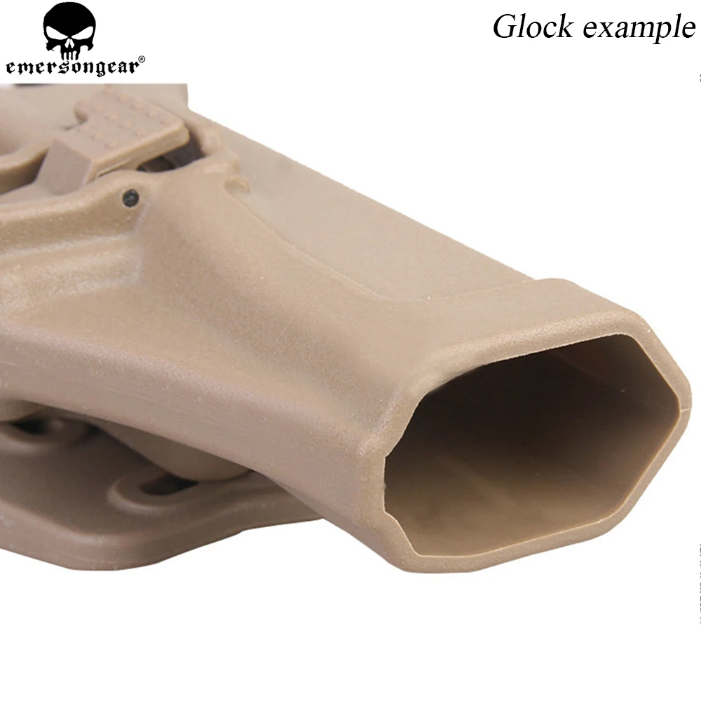 EMERSONGEAR SERPE Стиль Автоматическая блокировка обязанность кобура для Glock M92 1911 USP P226 пластиковые кобура пистолета чехол Охота Аксессуары