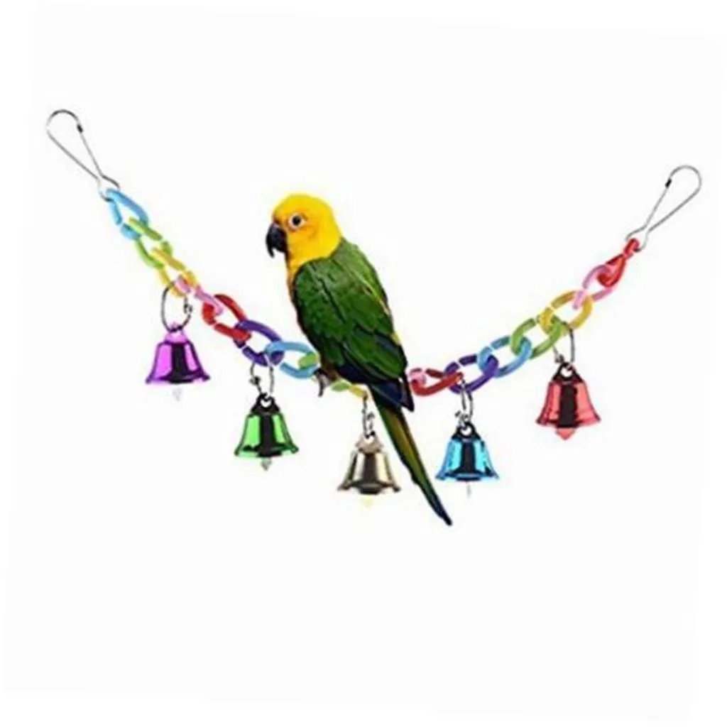 

Colorful Mountaineering Swing Toy with Bird Parrot African Grey Macaw Love Bird