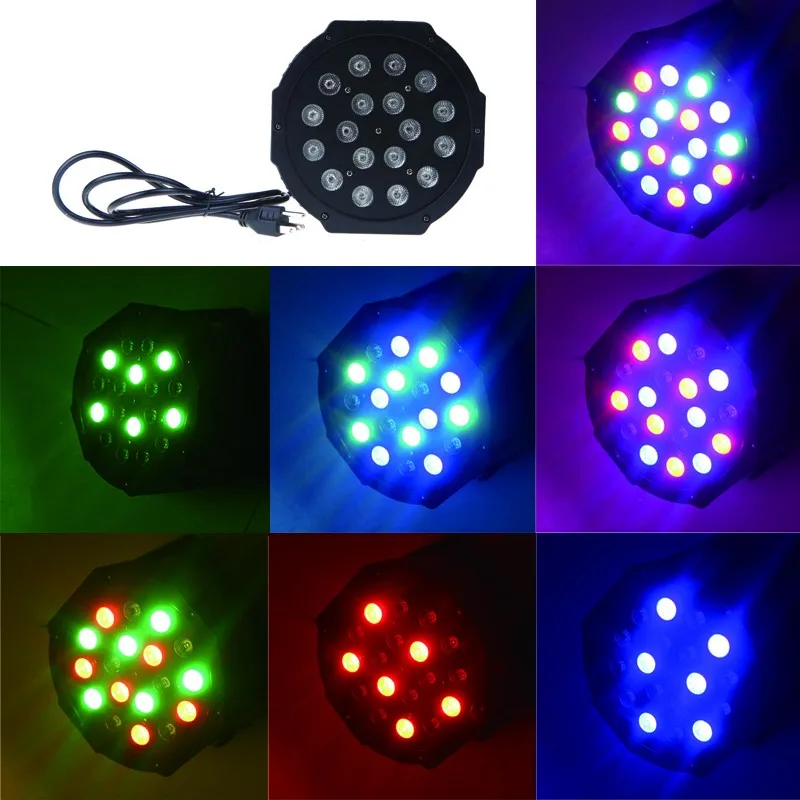 

DMX-512 RGB LED Stage PAR Light Lighting Strobe 7 Channel Party Disco Show 25W AC 90-240V AU/US Plug to Choose