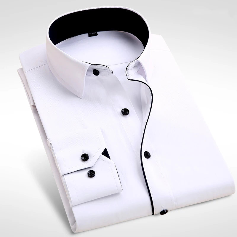 

2015 Brand New Men Shirt Male Dress Shirts Men's Fashion Casual Long Sleeve Business Formal Shirt camisa social masculina