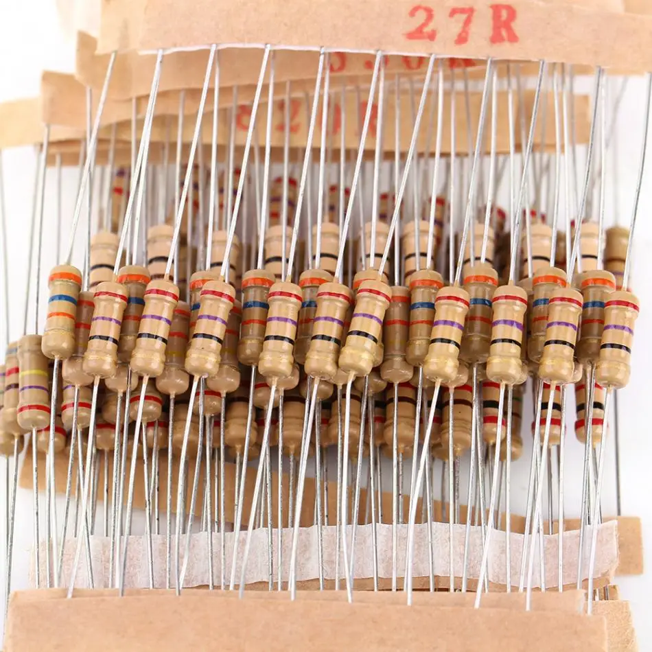 1000pcs Resistance Resistors 1/2W1-10M Metal Film Resistor Pack Assortment Electronic Components fonte de bancada | Инструменты