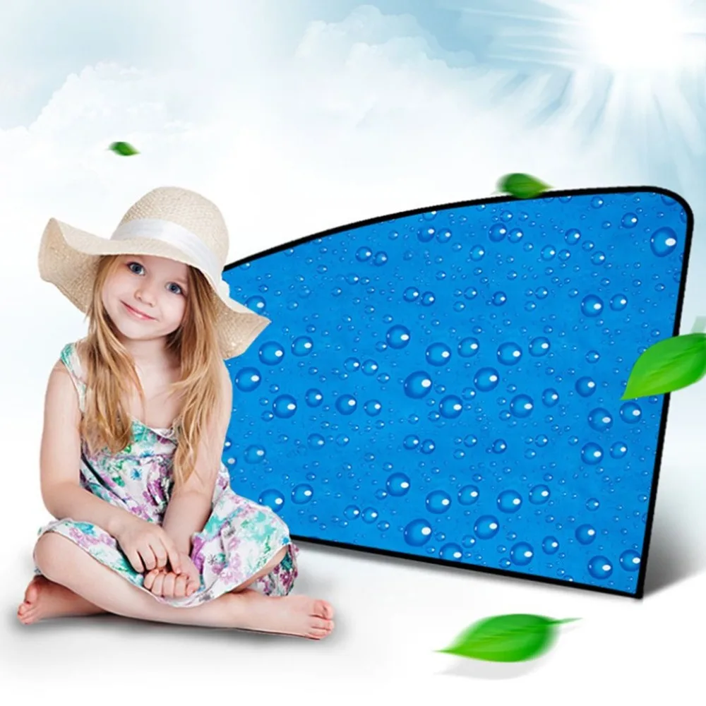 

R-2938 Single Layer Sunscreen Retractable Magnetic Car Curtain Magnet Car Sunshade Water Drop Sunshade