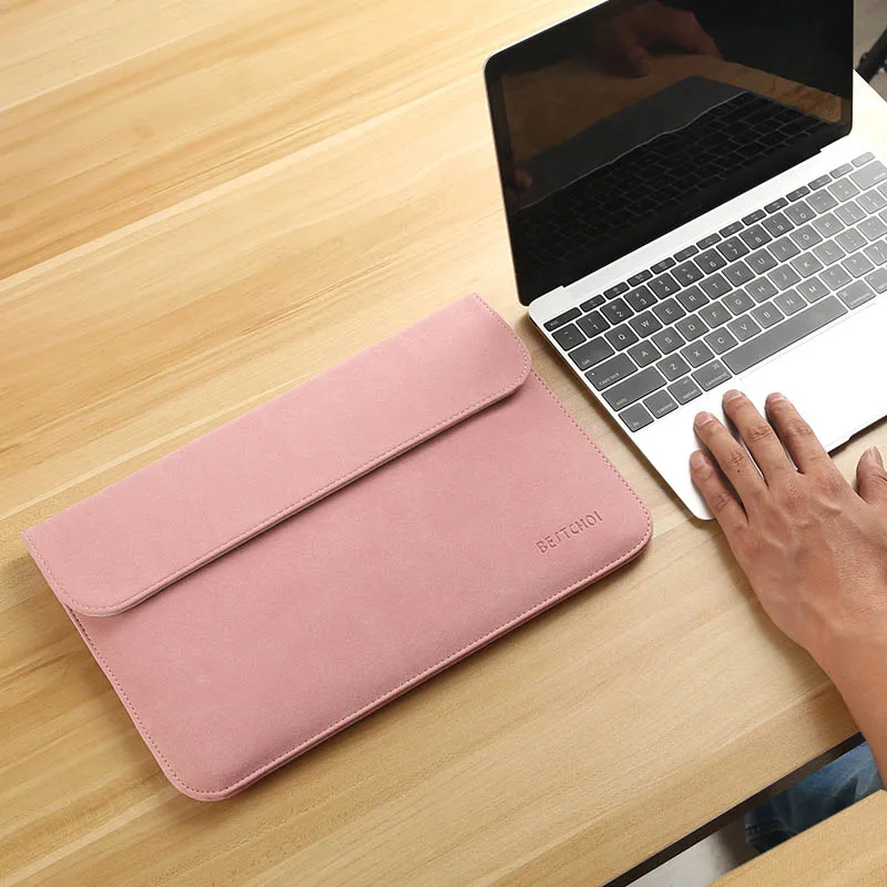 Сумка для ноутбука чехол 11 12 13 14 15 15,6 дюймов для Macbook air Xiaomi pro 13,3 Asus Dell notebook Sleeve 14,1 водонепроницаемый матовый чехол - Цвет: Pink H Sleeve