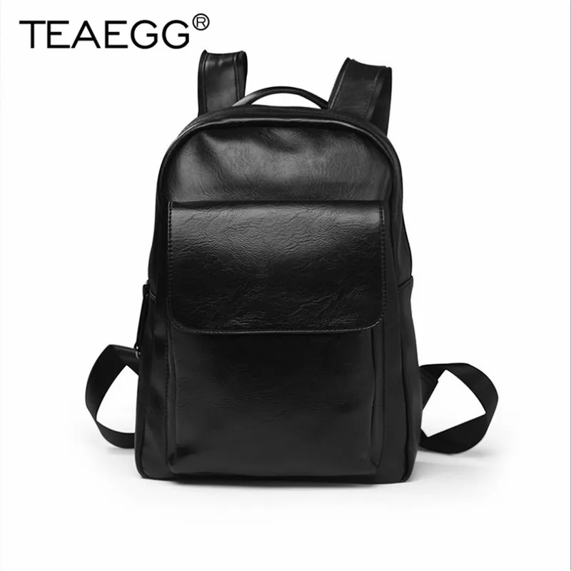 

TEAEGG 2019 New Brand Backpack Man Vintage Solid Large-Capacity Backpacks Male Travel Rucksack Shoulder School Bag Mochilas