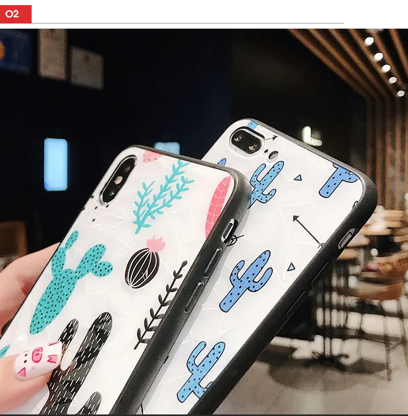 Cactus Soft Phone Case For iPhone 6 6 S Plus 7 7Plus Fundas Cover Case For iPhone 8 8 Plus X XS XR Max 6S Cases Coque Capinha (18)