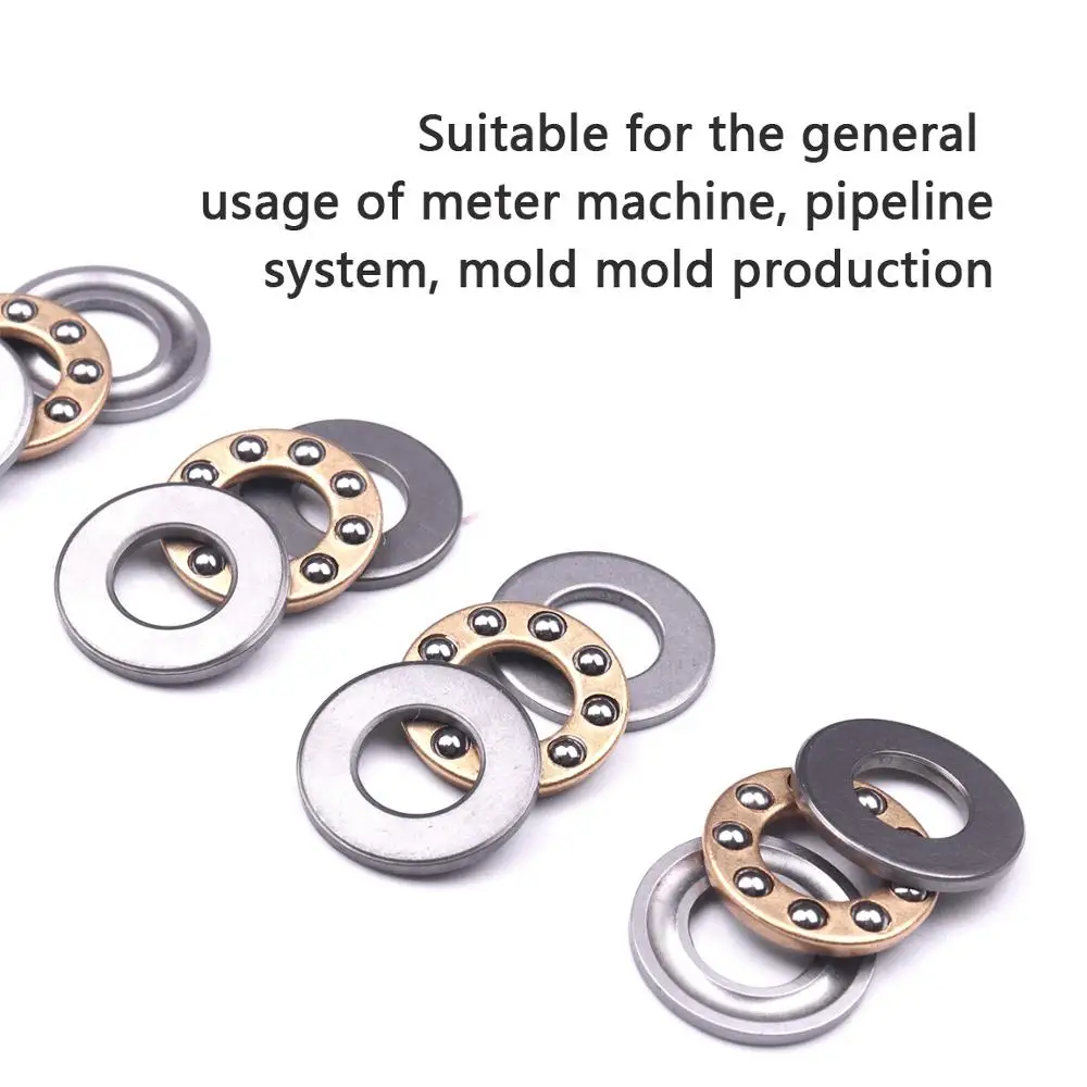 4 Sets Miniature Thrust Ball Bearings F8/F9/F10 Bearing Steel Plane Metal Axial Ball Bearing Thrust Bearings 8mm/9mm/10mm ball bearings metal shielded ball bearings linear bearing rod end bearing spherical bearings hybrid ceramic bearing oil bearing grooved bearing pulley bearing needle roller