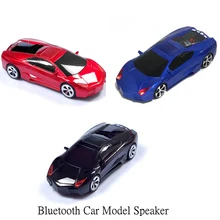 JRGK Car Model Speakers With FM Radio Car Shape Mini Speaker Support USB TF Card Stereo MP3 Music Player Bass Kid Gift Sound Box