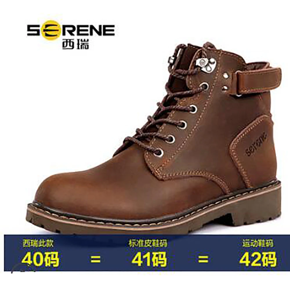 14 Retro Verão Couro dark Botas Amarelo Moda Martin Top Black Curtas Sapatos yellow Geral Deserto Brown Alta Genuíno Tamanho Preto De Marrom 6 tUPwtI5q4