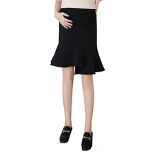 Одежда для беременных новая юбка весенне-летняя модная одежда для беременных женщин, плиссированная юбка средней длины