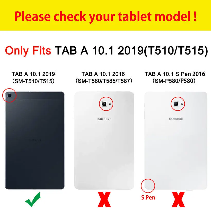 Чехол с мраморным рисунком для Samsung Galaxy Tab A 10 1 2019 T510 T515|Чехлы планшетов и