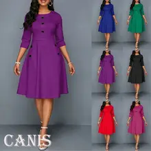 Плюс Размеры Для женщин Vestidos Винтаж длинное вечернее облегающее Клубное платье Вечерние свободное платье бальное платье средней длины платье для девочек Платья для маленьких девочек