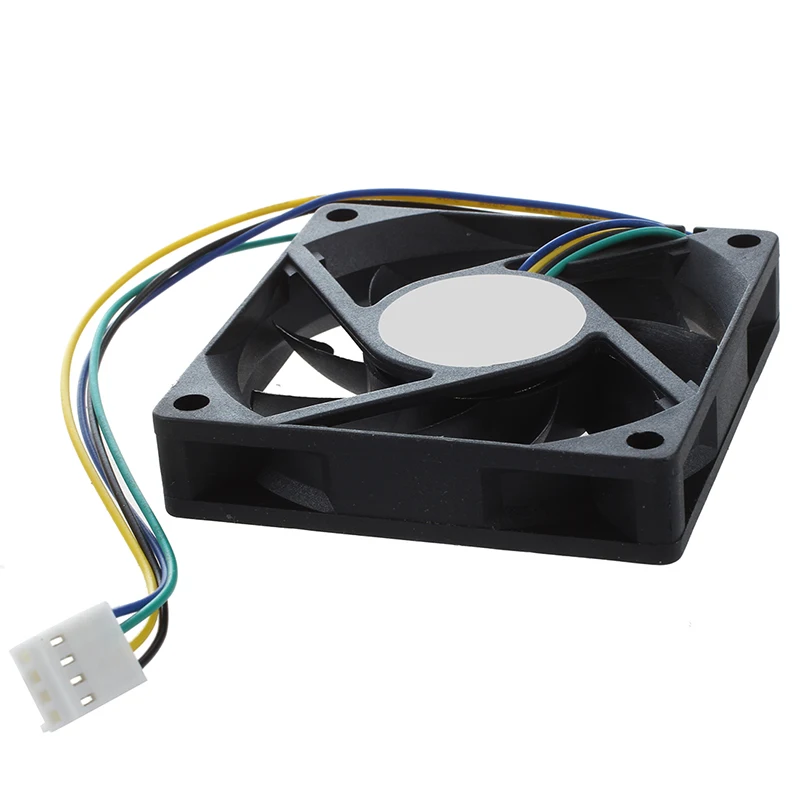 70x70x15mm 12V 4 Pins PWM PC Computer Case CPU Cooler Cooling Fan Black 3