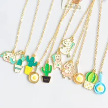 Свежий Единорог кактус яйцо Подвеска из металлической цепочки маркер Закладка страницы школьные канцелярские принадлежности