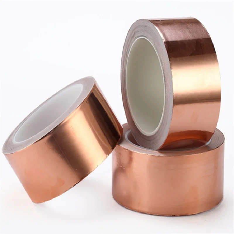 

Single core copper foil tape conductive shielding tape single-sided conductive copper foil pure copper self-adhesive tape Copper