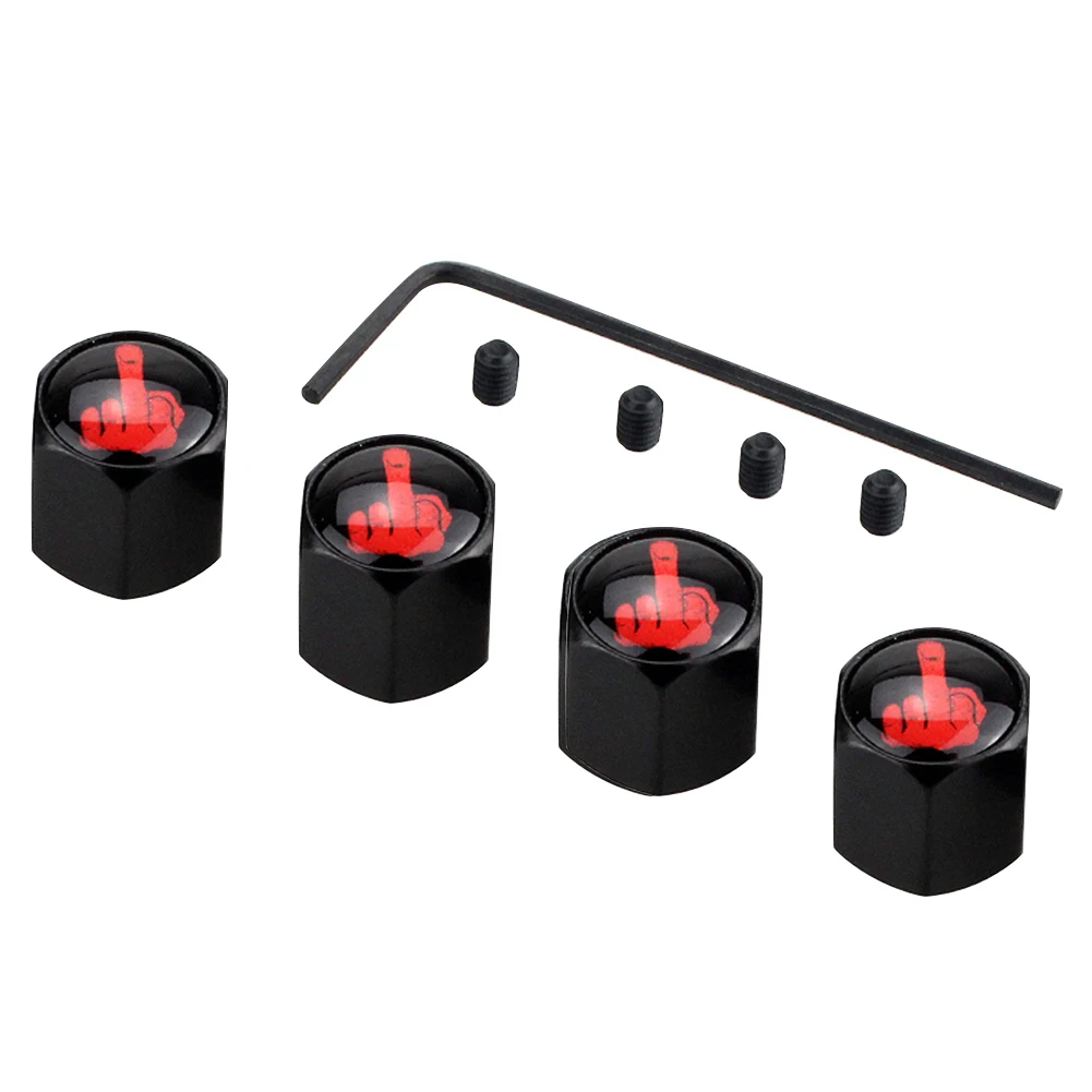 4Pcs Car Styling Metal Car Wheel Tire Valve Caps Covers For Universal