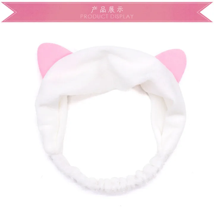 5 Cat Ears Headband Headwrap For Women Fashion Jewerly Girl Makeup Face Washing Hairband Headband Female Hairhold Hair Accessories