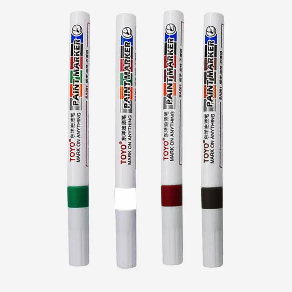 8ml Car Waterproof Paint Pen Care Car Wheel Tire Marker Pen Graffiti Paint Pen For Tires Metal Glass Wooden Plastic Paint Marker