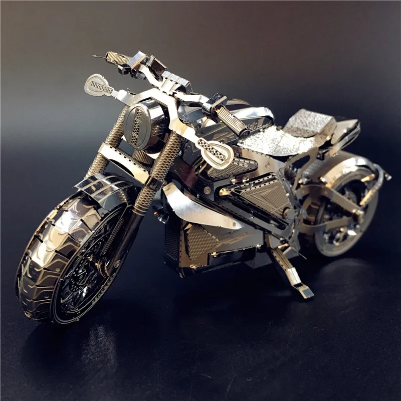 3d Puzzle Gamesvengeance Motorcycle 3d Metal Puzzle - 1:16 Scale Diy Model  For Adults