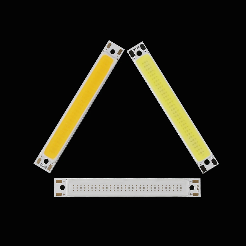 120x10 мм 12 В светодиодный светильник COB полоса DC 12 В чип на плате 120 мм Теплый Холодный белый синий красный цвет 10 Вт Светодиодный светильник для COB рабочих ламп
