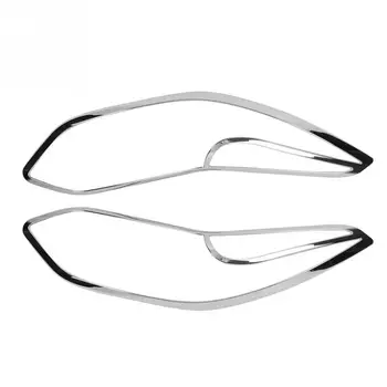 

2pcs Durable New Car Chrome Front Headlight Frame Cover Trim for Kia Sportage KX5 QL 2015 2016 2017 2018 Car Accessories
