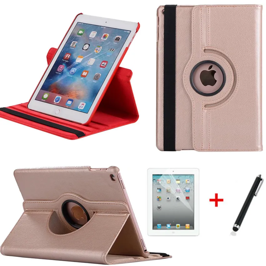 360 rotating case For iPad 9.7 2017 A1822 New Model PU Leather Case For