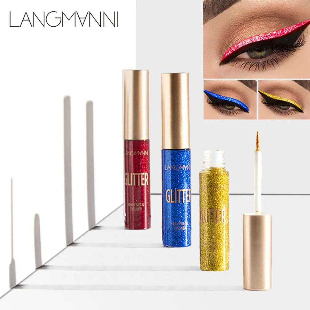 HobbyLane 10 Colors Glitter Eyeliner Pen Makeup Liquid Eyeshadow Highlighter Beauty Make Up Long Lasting Eye Liner Pencil |