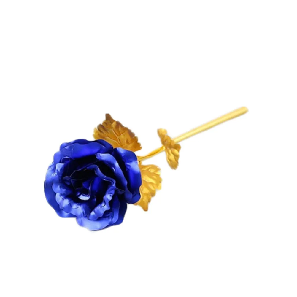 

Gold Foil Plated Rose Wedding Decoration Golden Rose Gold Dipped flore artificiales Gold Rose artificial flower 6 Color