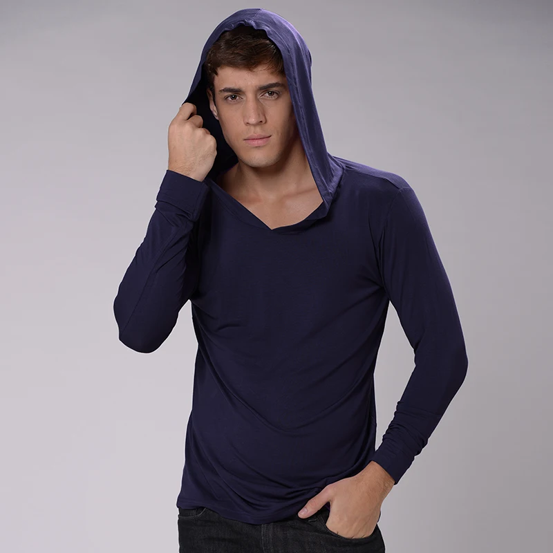 

Freeshipping Spring New Men T-shirt Long Sleeve V-neck Casual Men's Undershirt Breathable Slim 5Colors