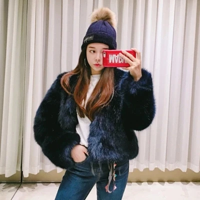 

Women New Fashion Faux Fur Coat 17M16