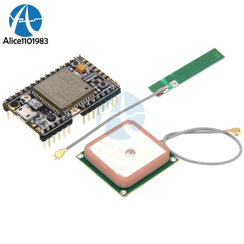 

GPRS GPS A9G Core Board Module Pudding Development Board SMS voice Wireless Data Transmission IOT with Antenna Diy Electronic