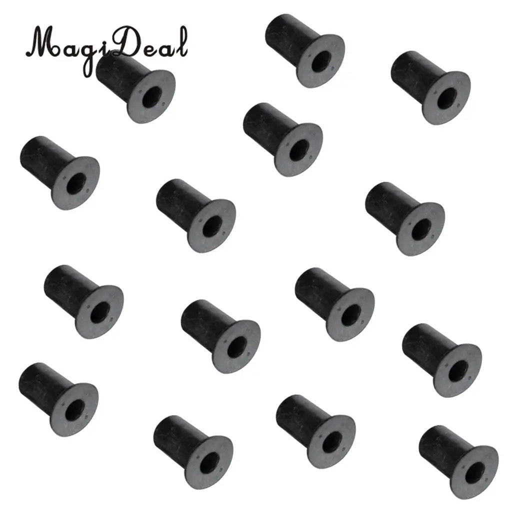 MagiDeal Heavy Duty 15Pcs Copper M5 Rubber Well Nuts Blind Fastener Fishing Kit for Canoe Rowing Boat Kayak Dinghy Acce 17x14mm