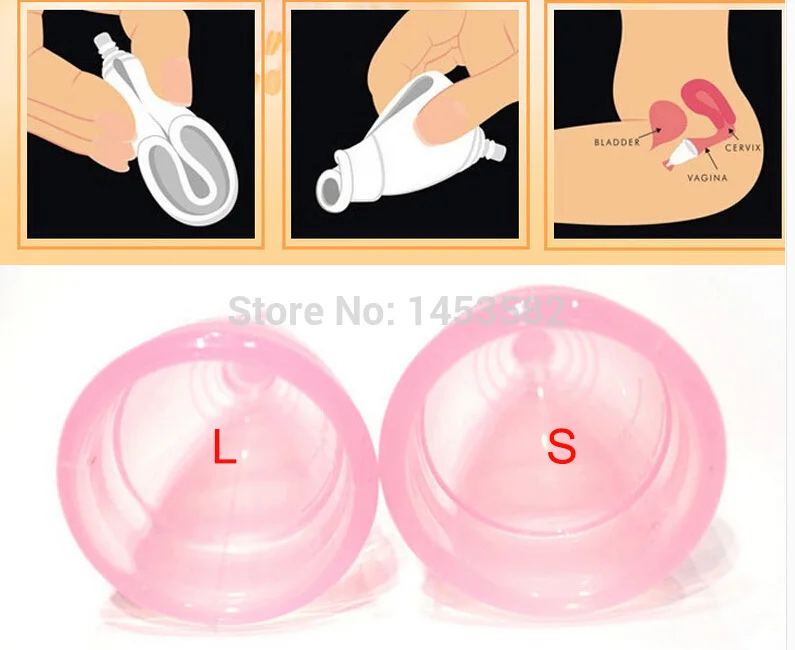 2pcs Feminine hygiene products vagina care / lady menstrual cup / alternative tampons medical silicone cup Free shipping