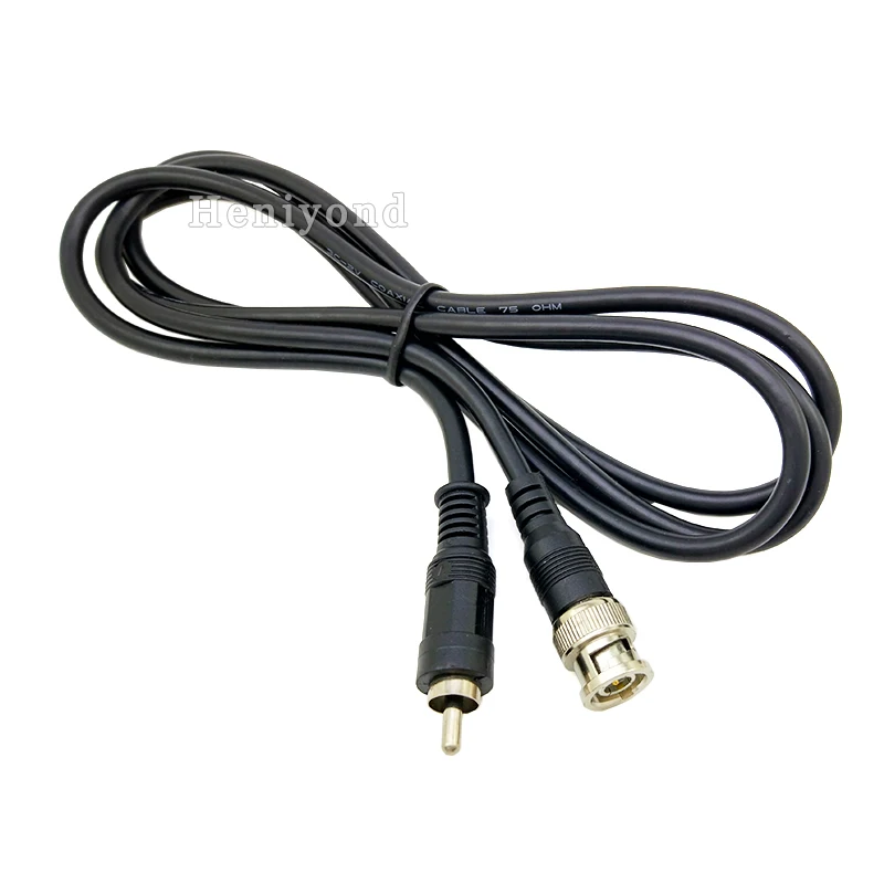 1M Adapter BNC plug male to RCA PAL male 100cm cable for CCTV video audio M/F