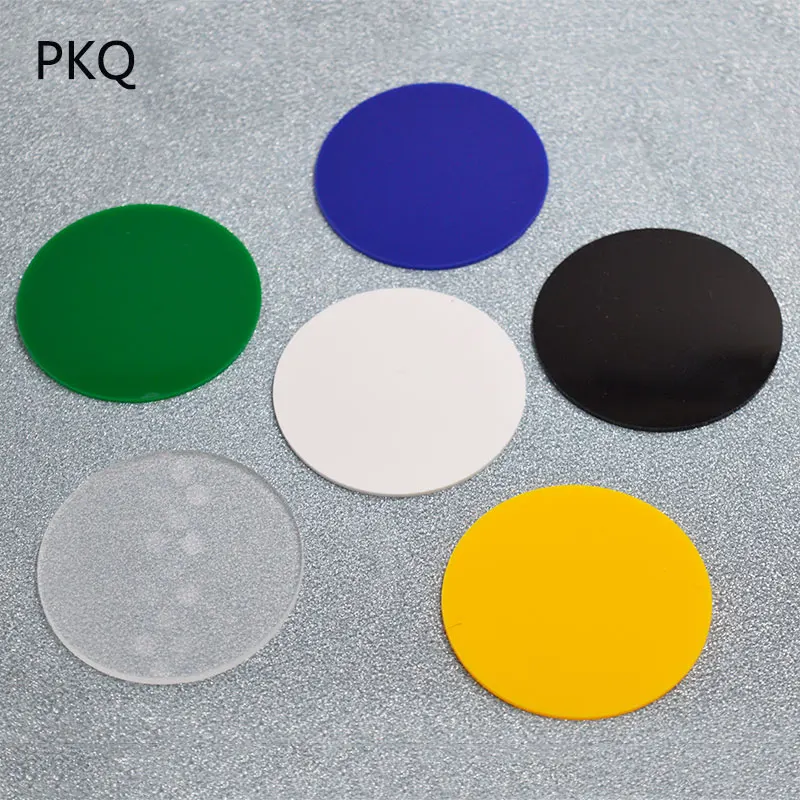 2mm Round Acrylic sheet Black/Blue/Yellow/Clear Thickness Round Color Acrylic Sheet DIY Plastic Board Building Model