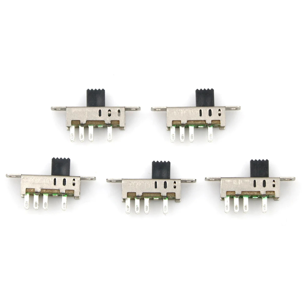 20Pcs SS23E04 Double Toggle Switch 8 Pins 3 Files 2P3T DP3T Handle High 5mm Small Slide Switch Accessories