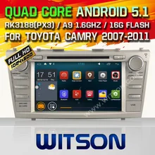 WITSON Android 5.1 CAR DVD RADIO PLAYER For TOYOTA CAMRY Android Quad-Core CAR DVD 16GB ROM mirror link function car audio
