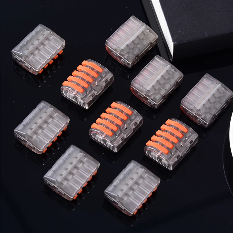 

10PCS 222-415/222-412/222-413 Compact Wiring Connector Mini Fast Wire Connectors Push-in Conductor Terminal Block
