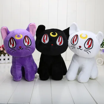 

12 inch Japanese Anime Cartoon Sailor Moon Cat Luna Plush Animal Plush Doll Figure Toy 3 colors can choose