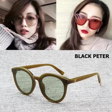 JackJad новые модные трендовые брендовые дизайнерские тонированные линзы в океане черные солнцезащитные очки в стиле Питера женские популярные круглые солнцезащитные очки Oculos De Sol