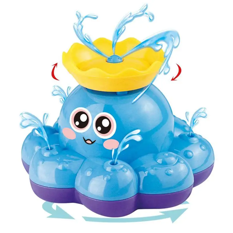 

senleer Bath toys, octopus water spray (random color) toy function floating dirty bathroom shower pool prohibiting baby childr