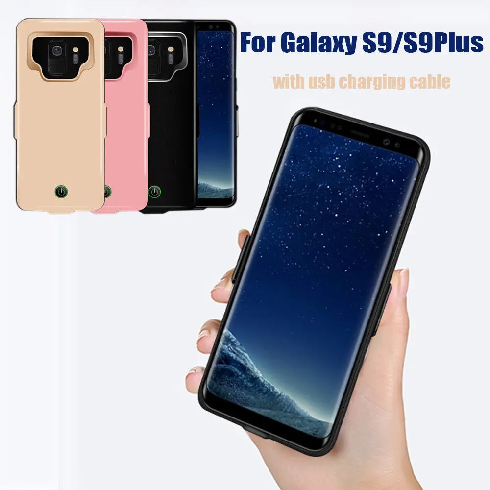 

New 7000mAh Extended Phone Battery Case Cover Charging for Samsung Galaxy S9/S9Plus+ power case